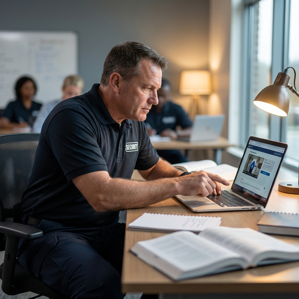 Profissional de Segurança Estudando - GSP Escola